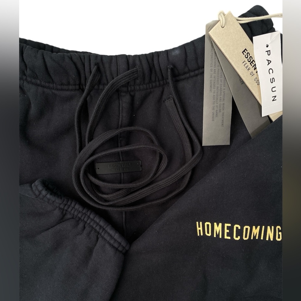 Black Essentials Fear Of God Heavy Fleece Sweatpants